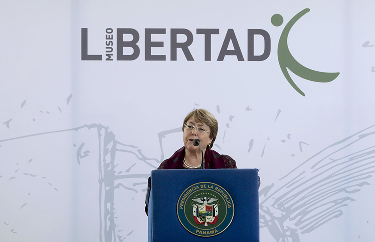 Bachelet inaugura museo de la Libertad y DDHH en Panamá