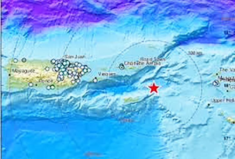 Sismo de magnitud 5,3 en mar abierto sacude islas caribeñas