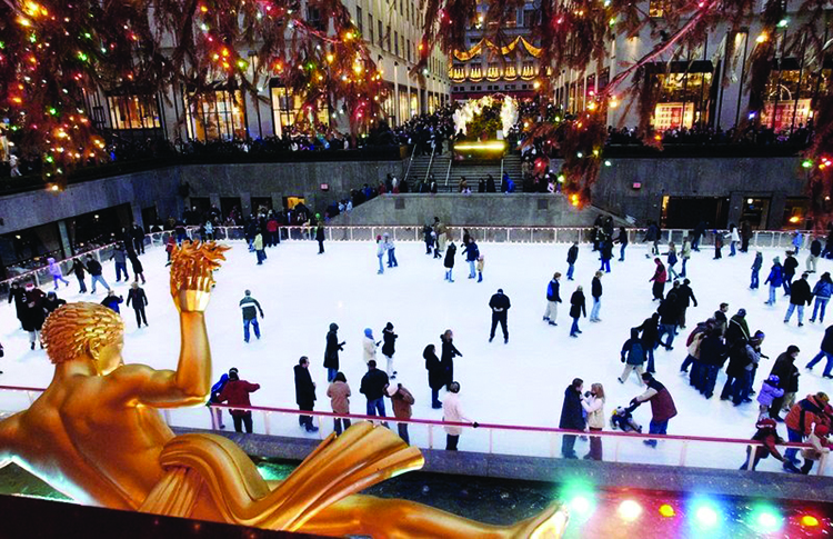 Abre la pista de hielo del Rockefeller Center